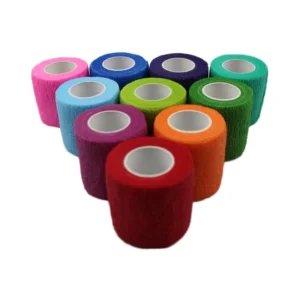 Custom Design Printing Non Woven Vet Wraps Self Adhesive Elastic Cohesive Bandage Pet Care Supplies Bandage