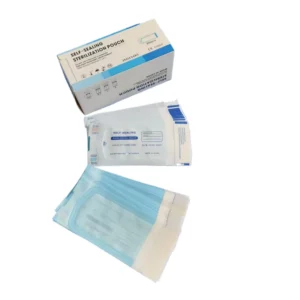 Custom Designed Blue Medical Packaging Disposable Sterilization Pouch with 0.1mm Finish Medical Consumables