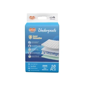 Custom Disposable Adult Nursing Underpads 3 Ply Japan SAP Biodegradable Fluff Pulp Absorbent 60x90cm Hospital Incontinence Bed
