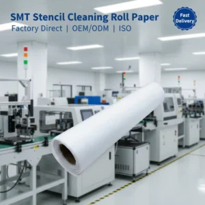 Custom Disposable Industrial Stencil Cleaning Roll Paper Wipes Non woven Dust free Customizable Size