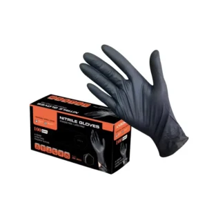 Custom Disposable Vinyl Gloves Powder Free Food Grade Vinyl Exam Gloves Blue Black Vinyl Nitrile Blend Gloves 100pcs Per Box