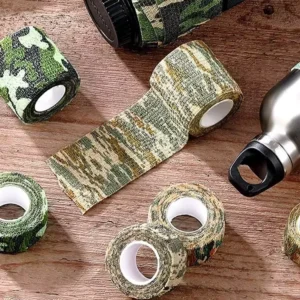 Custom Durable Elastic Camouflage Self Adhesive Wrap Nonwoven Spandex Wrist Ankle Fishing Hunting Shooting Bandage