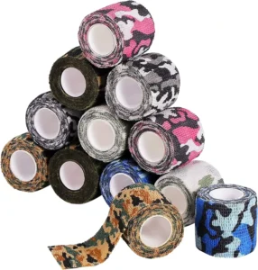 Custom Durable Sports Wrap Wrist Ankle Elastic Breathable Tape Camouflage Self Adhesive Wrap Bandage