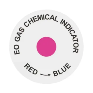 Custom EO Sterilization Indicator Labels Medical Grade Self Adhesive Color Change Red to Blue Indicator Cards