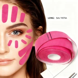 Custom Face Lift Tape Instant V Jawline Lift Non Surgical Sagging Skin Tightener Breathable Latex Free Cotton Elastic Tape