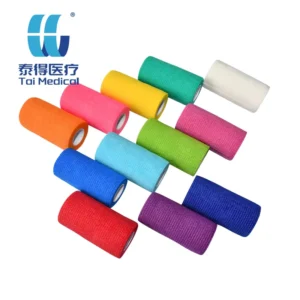 Custom Factory 10CM 4.5M Multicolor Printed Microfiber Breathable Water Resistant Elastic Self Adhesive Lightweight Bandage