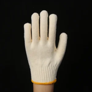 Custom Heavy Duty Industrial Disposable Safety Cotton Breathable Thread Gloves Thickened Wear Resistant Anti Slip Anti Static