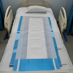Custom Large Size SMS Nonwoven PVC Flim Disposable Bed Sheets Nursing Care with Elastic Waterproof Bed Sheet
