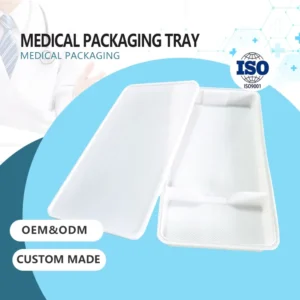 Custom Large White Extruded Medical Solution Bag Storage Container PP Tray with Lid for Mining Areas