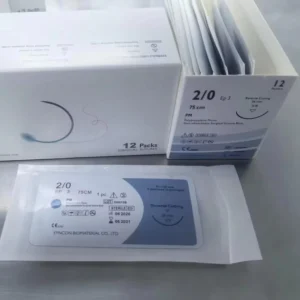 Custom Length 60Cm 3/8 Circle Taper Point Non Absorbable Nylon Monofilament Suture for Surgery Vet