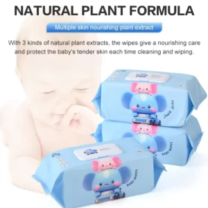 Custom Logo 80 Packs Clean Baby Wipes Pure Wet Wipes