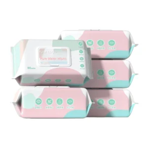 Custom Logo Biodegradable Baby Wipes Soft Cleaning Wet Baby Wipes Disposable 99.9% Pure Water Wipes