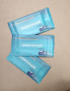 Custom Logo Cleaning Wet Wipes Single Piece Disposable Nonwoven Mini Cleansing Wet Wipe for Restaurant