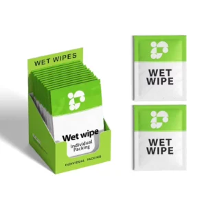 Custom Logo Cleaning Wet Wipes Single Piece Disposable Nonwoven Mini Hand Mouth for Restaurant