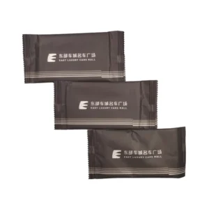 Custom Logo Disposable Cleaning Non Woven Wet Wipes Mini Single Piece Advertising Restaurant Cleansing Wet Tissue Wipe