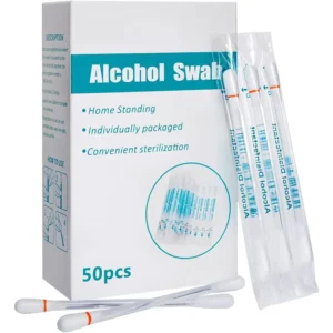 Custom Logo First Aid Disposable Alcohol Liquid Filled Cotton Swab Q Tip