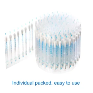 Custom Logo First Aid Disposable Alcohol Liquid Filled Cotton Swab Q Tip With Pp Stick