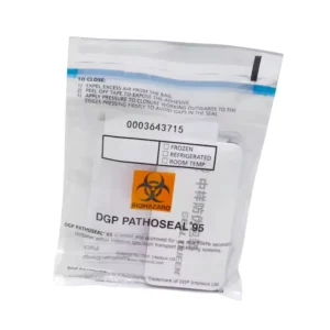 Custom Logo Kangaroo Pouch Medical Bag Heat Seal Biohazard Specimen Secure Lab Transport Pocket Plastic Zipper Biohazard Bags