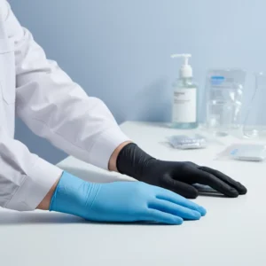 Custom Logo Nitrile Smooth Surface Disposable Gloves Non Sterile Protective Safety Work Gloves Powder Free for Tattoo Food
