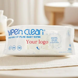 Custom Logo Original Plastic Free Softcare Pure Water Baby Wipes Odorless Mild Newborn Children’s Comfort Wet Wipes Babies