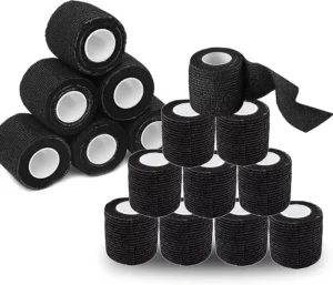 Custom Logo Printed Adhesive Bandage Roll for Grip Human Body Disposable Elastic Waterproof Tattoo Cover Tape