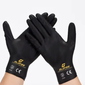 Custom Logo Printed Disposable Nitrile Safety Gloves Digital Printing Anti-Impact Anti-Cut for Screen Safety Gloves
