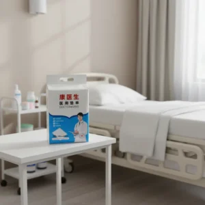 Custom Logo Printed Disposable PE Film 3D Leakproof Quick Dry Super Absorbent 90x60cm White Nursing Bed Pad Adult Care Under Pad