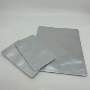 Custom Logo Printed Flat Aluminum Foil Pouch Disposable Heat Seal Packaging Bag Three Side Seal Moisture Proof Laminated Sachet
