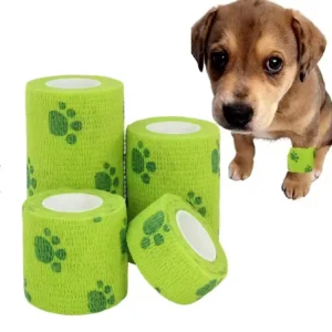 Custom Logo Printing Medical Non Woven Easy Tear Self Adhesive Vet Wrap Cohesive Elastic Bandage
