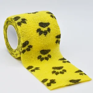 Custom Logo Printing Medical Non Woven Easy Tear Self Adhesive Vet Wrap Cohesive Elastic Bandage