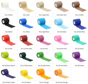 Custom Logo Printing Medical Supplies Non Woven Easy Tear Self Adhesive Vet Wrap Cohesive Elastic Bandage
