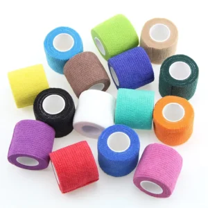Custom Logo Printing Non Woven Vet Wraps Easy Tear Self Adhesive Elastic Cohesive Bandage Tattoo Supplies Bandage