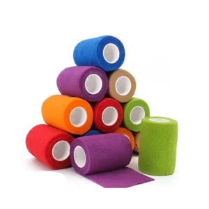 Custom Logo Printing Regular Sports Self Adhesive Non Woven Bandage Muscle Kinesiology Tape 45 Colors Adult Use