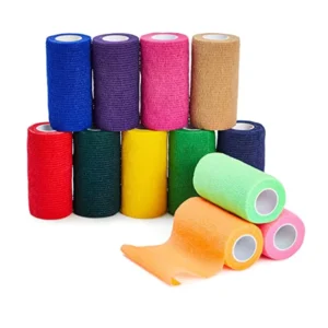 Custom Logo Waterproof Self Adhesive Non Woven Elastic Cohesive Bandage 10Cm Vet Wrap Bandage