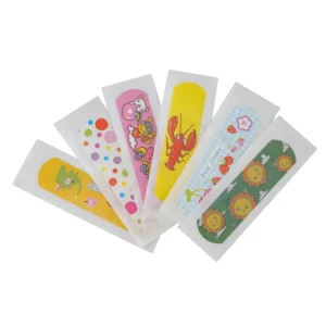 Custom Material & Logo Waterproof Children’s White Band Aid High Breathability Comfortable Health Care Bandage 10cm Size