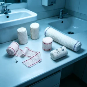 Custom Medical Bandage High Elastic Cotton Breathable Disposable First Aid Wrap CE Certified for Clinics Cotton Crepe Bandage