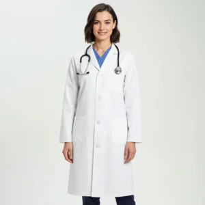 Custom Medical White Coat Doctor Nurse Chemistry Pharmacist Long Sleeve Lab Coat Hospital Uniforms