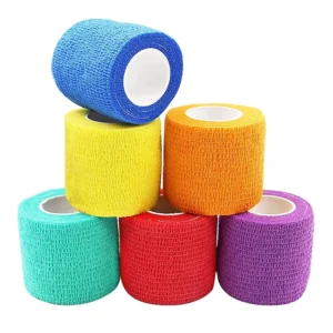 Custom Non Woven Pet Bandage Athletic Sports Tape Self Adhesive Vet Wrap Cohesive Elastic Bandage