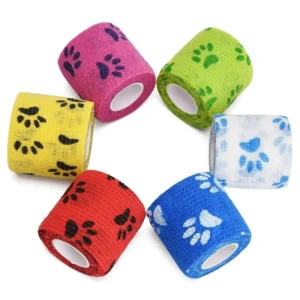 Custom Non Woven Pet Bandage Athletic Sports Tape Self Adhesive Vet Wrap Cohesive Elastic Bandage