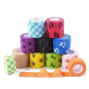 Custom Non Woven Vet Wrap Bandage Athletic Self Adhesive Vet Wrap Cohesive Elastic Bandage Self-Adhesive Bandage