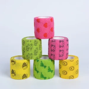 Custom Non Woven Vet Wrap Bandage Athletic Self Adhesive Vet Wrap Cohesive Elastic Bandage Self adhesive Bandage