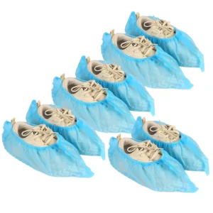 Custom Ozone Disinfecting Non Woven Disposable Polypropylene Anti Dust & Non Skid Medical Shoe Cover Cap Overshoes CE Certified