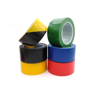 Custom PVC Floor Marking Warning Tape Durable Single Sided Rubber Wear Resistant Red White Yellow Colors for Social Distance
