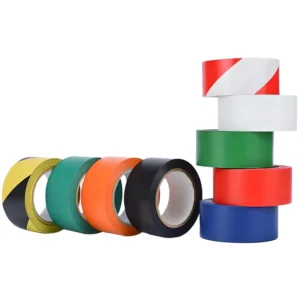 Custom PVC Warning Tape Yellow and Black Durable Floor Hazard Marking Line High Visibility Marking Caution Adhesive Lane Tape