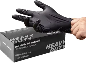 Custom Package Examination Nitrile Gloves 6mil Thick XL Size Textured Latex Free Powder Free Anti Vibration for Screen Gloves