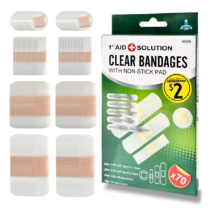 Custom Pattern Adhesive Band Aids High Quality Elastic Fabric Waterproof PE Cotton Bandages EO Sterile CE Certified Medical