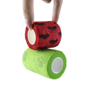 Custom Print Colored Hospital Grade Sports Wound Support Self-Adhesive Elastic Bandage for Medical Purposes