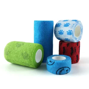 Custom Print Colored Self Adhesive Elastic Bandage Hospital Grade Sports Wound Support for Medical Purposes