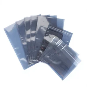 Custom Printed Anti Static Clear Heat Seal Zipper Plastic Shielding ESD Bag Mylar Pouch for Electronic Components Shipping Bag