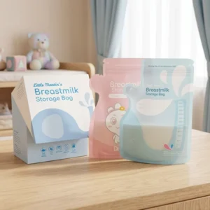 Custom Printed BPA Free Breast Milk Storage Bags Stand up Leakproof Disposable Freezer Safe Milk Storage Pouches with Scale